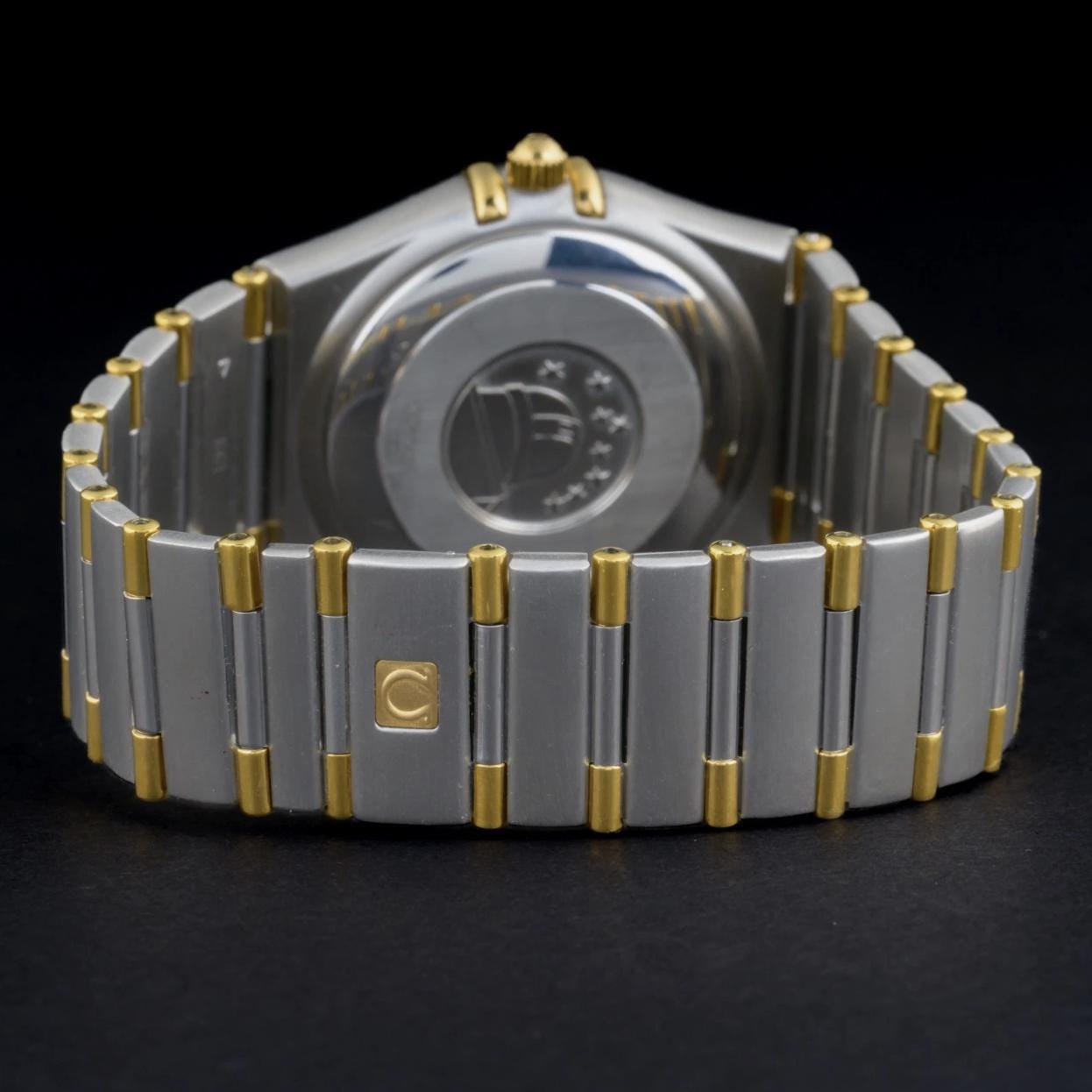 Omega Constellation Automatic Custom MOP Diamond Dial Gold and Steel 36mm Watch